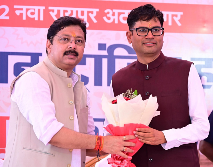 Bhumi Pujan for housing constructions at Nava Raipur